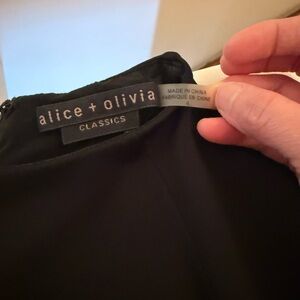 Alice + Olivia Elegant Black Top